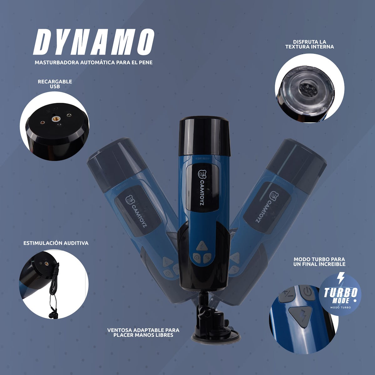 CAMTOYZ MASTURBADOR MASCULINO AUTOMÁTICO DYNAMO