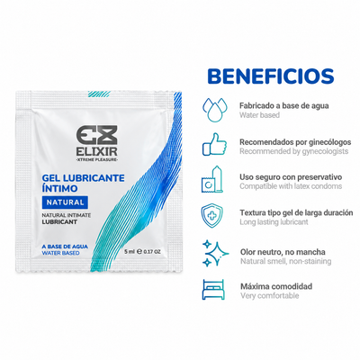 LUBRICANTE ÍNTIMO NATURAL SACHET 5ml