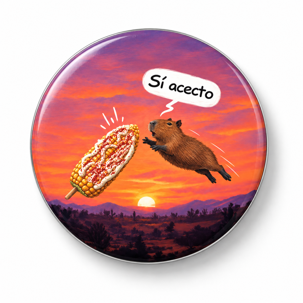 PIN CAPIBARA SI ACECTO