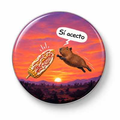 PIN CAPIBARA SI ACECTO