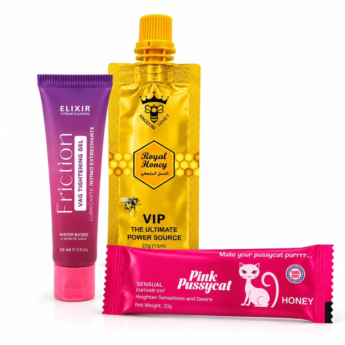 COMBO FRICTION LUBRICANTE 15ml + 1 MIEL PARA ELLA + 1 MIEL PARA EL