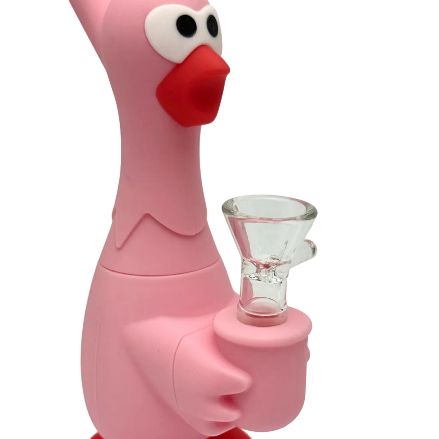 BONG SILICONA GALLINA ROSA