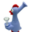 BONG SILICONA GALLINA MORADA