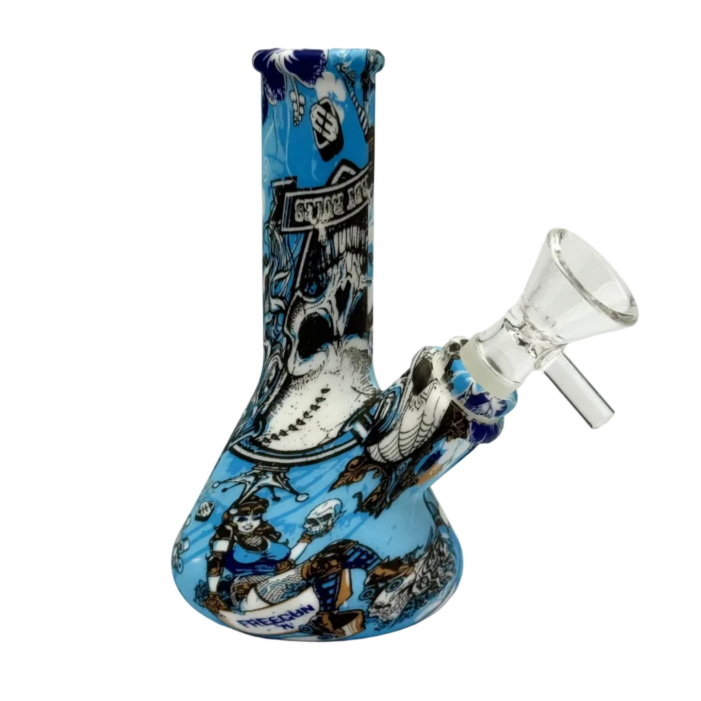 BONG SILICONA MINI AZUL