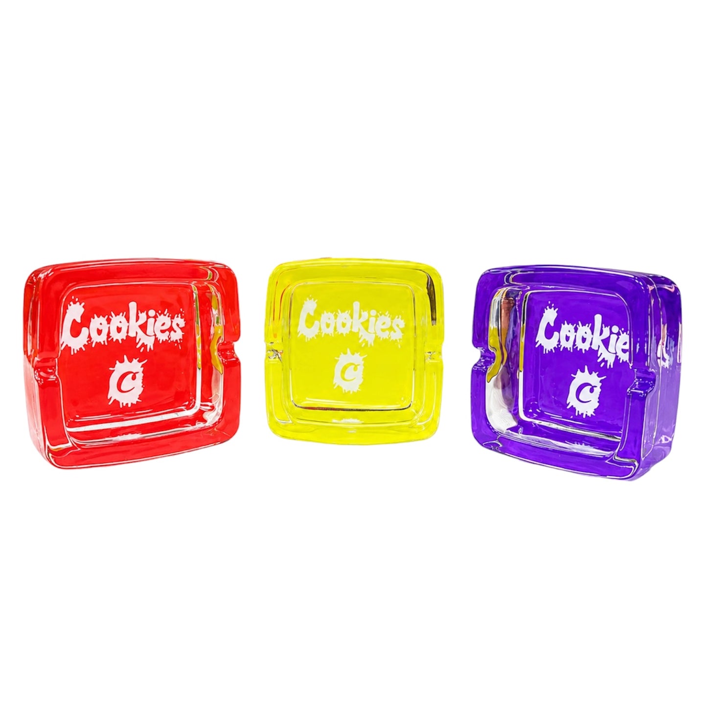 COOKIES CENICERO VIDRIO CUADRADO