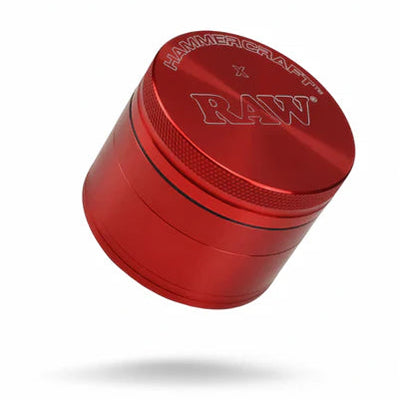 RAW X HAMMERCRAFT GRINDER ROJO 55mm 4 PARTES