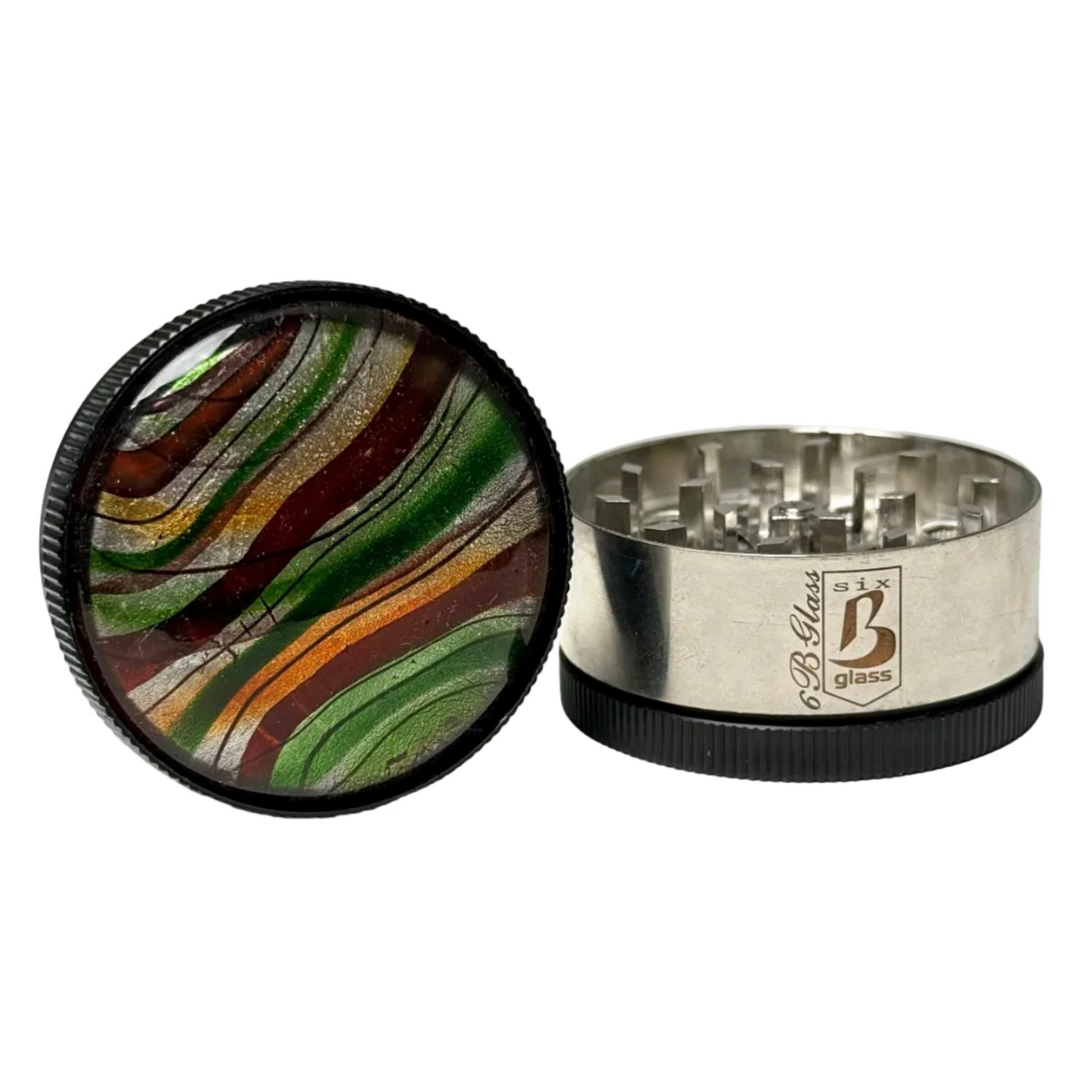 GRINDER 6B GLASS RAYAS 50mm 3 PARTES