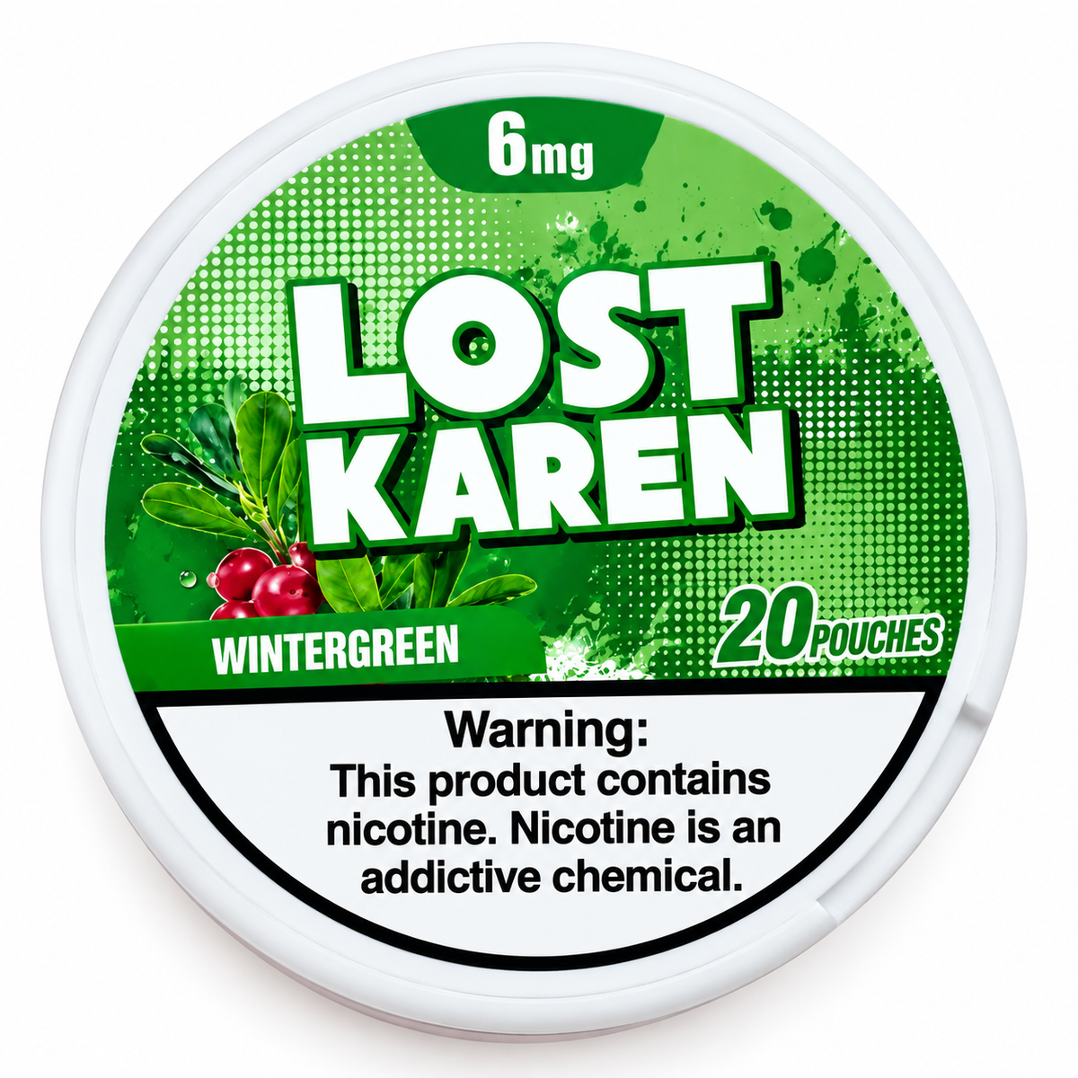 LOST KAREN WINTERGREEN POUCHES X20 6MG