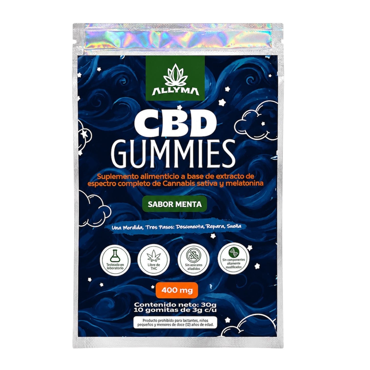 ALLYMA CBD GUMMIES NOCHE 400MG