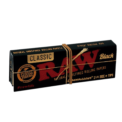 RAW CLÁSICO BLACK 1 1/4 + FILTROS