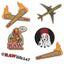 RAW STICKERS X12 UNIDADES