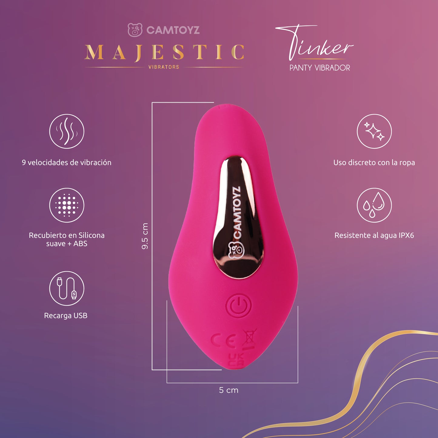 MAJESTIC PANTY VIBRADOR TINKER