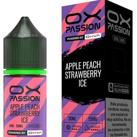 OX PASSION SALES MANZANA DURAZNO HELADO 35MG-30ML