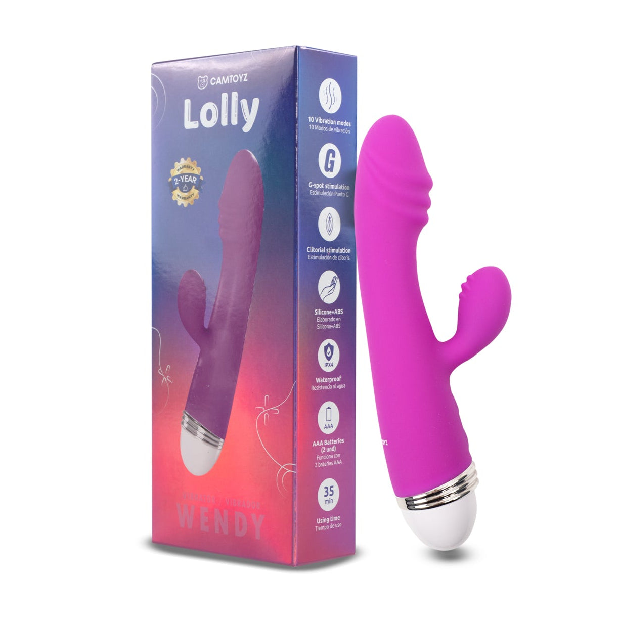 CAMTOYZ VIBRADOR DOBLE WENDY