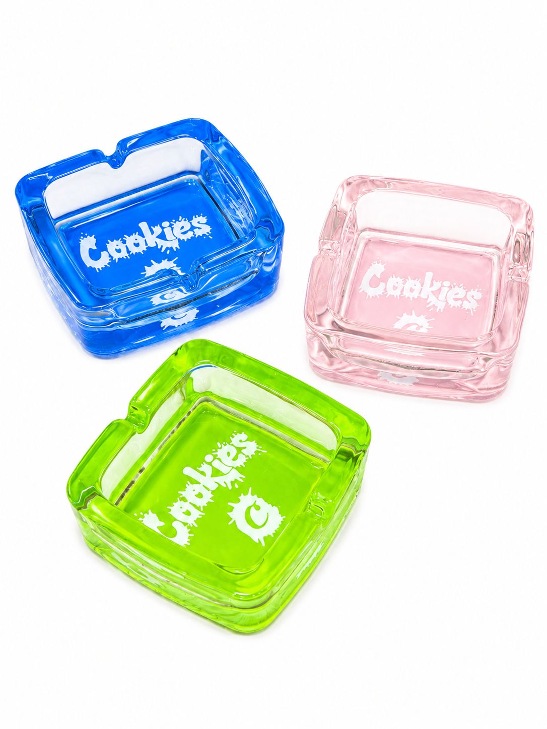 COOKIES CENICERO VIDRIO CUADRADO