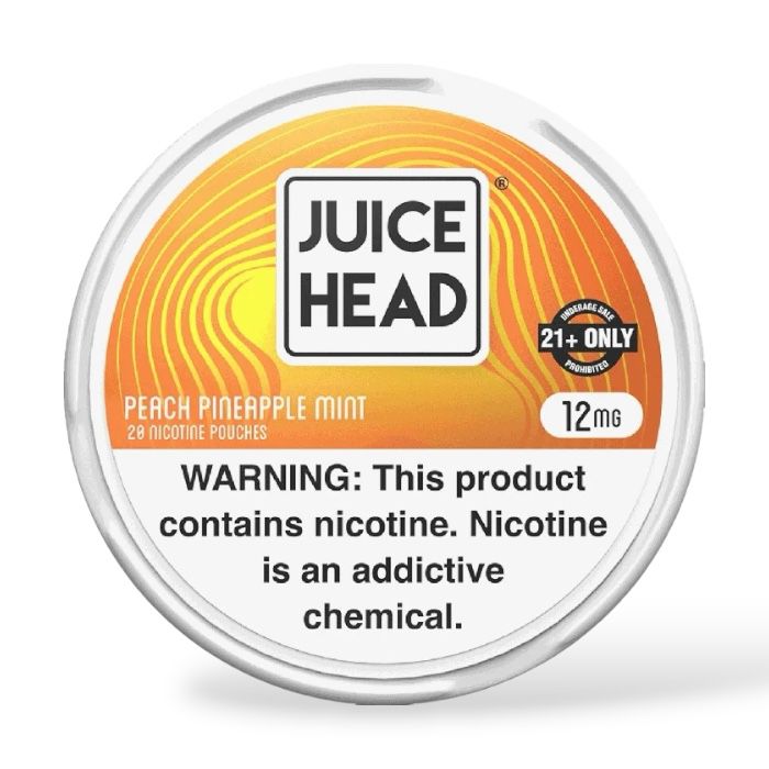 JUICE HEAD PEACH PINEAPPLE MINT POUCHES X20 12MG