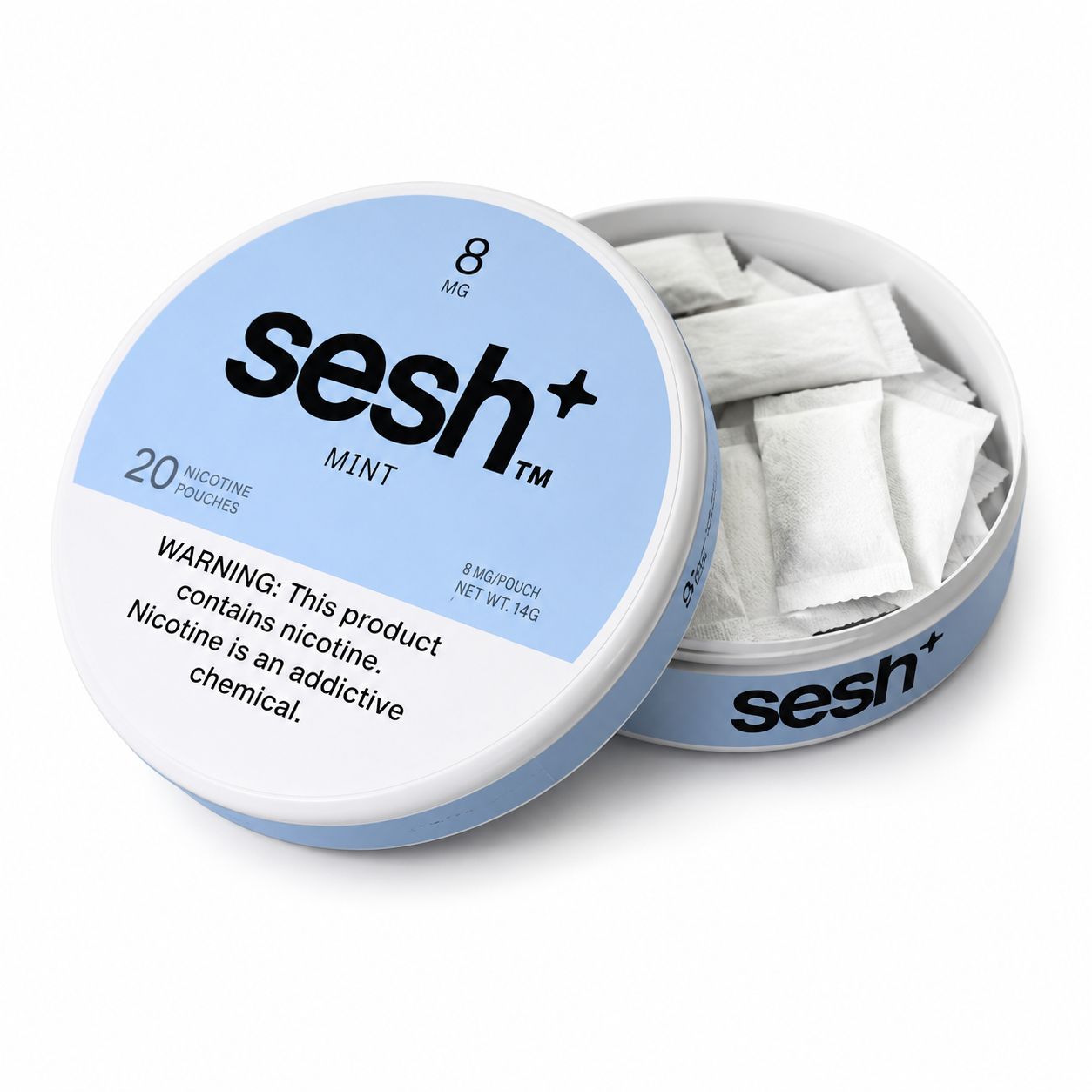 SESH MINT POUCHES X20 8MG