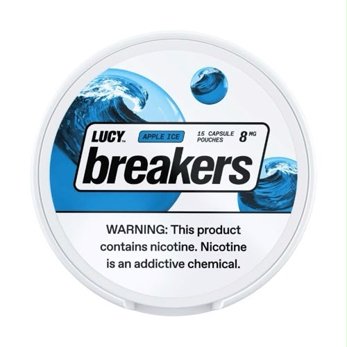LUCY BREAKERS APPLE ICE  POUCHES X15 8MG
