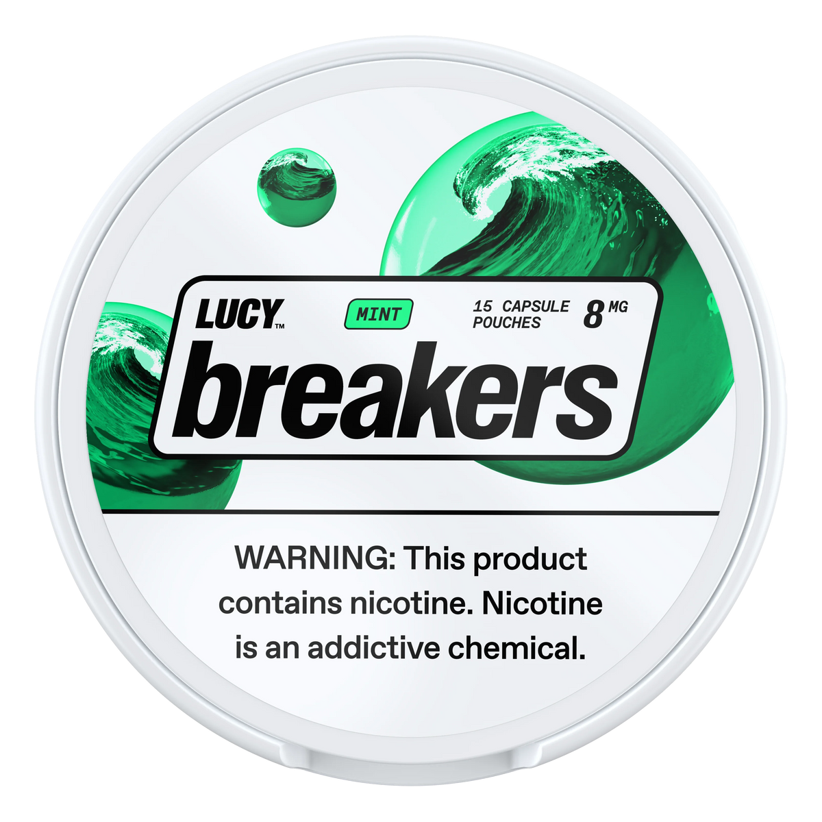 LUCY BREAKERS MINT POUCHES X15 8MG