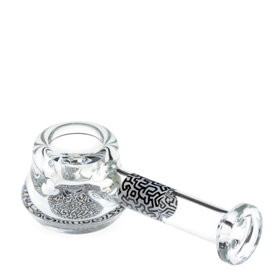 K. HARING SPOON DE VIDRIO BLANCO Y NEGRO