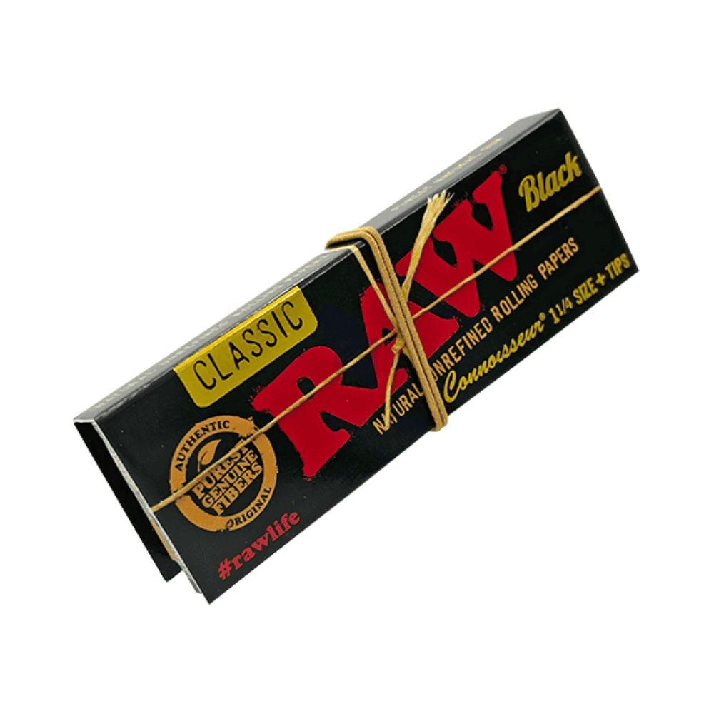 RAW CLÁSICO BLACK 1 1/4 + FILTROS