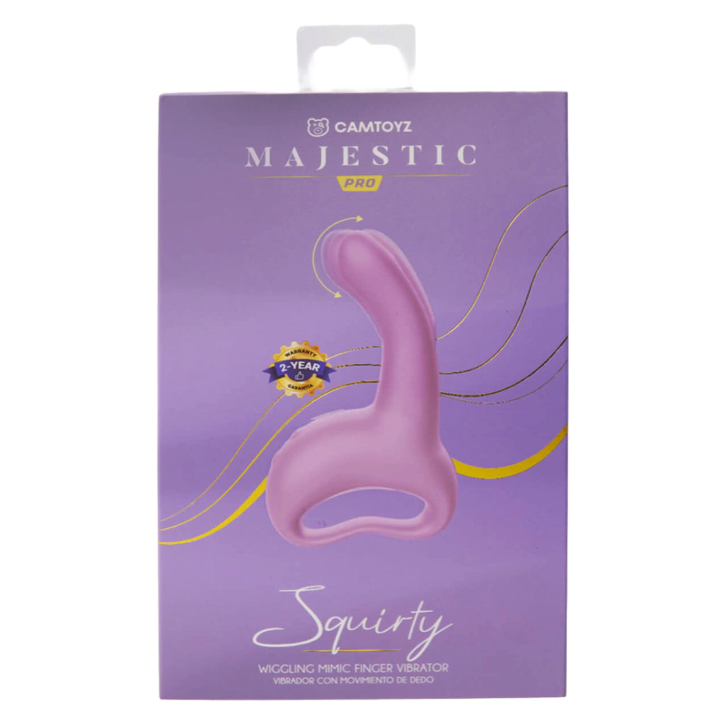 MAJESTIC SQUIRTY VIBRATOR WITH FINGER MOVEMENT