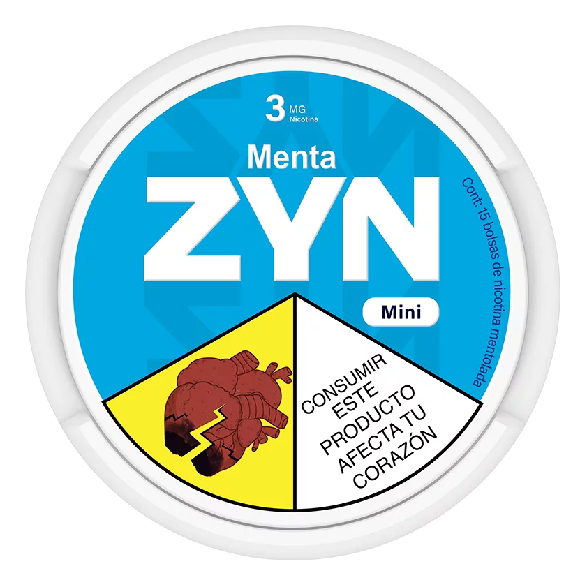 ZYN Menta Cool Mint, pouches de nicotina x15 en Ecuador