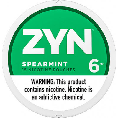 ZYN SPEARMINT POUCHES X15 6MG
